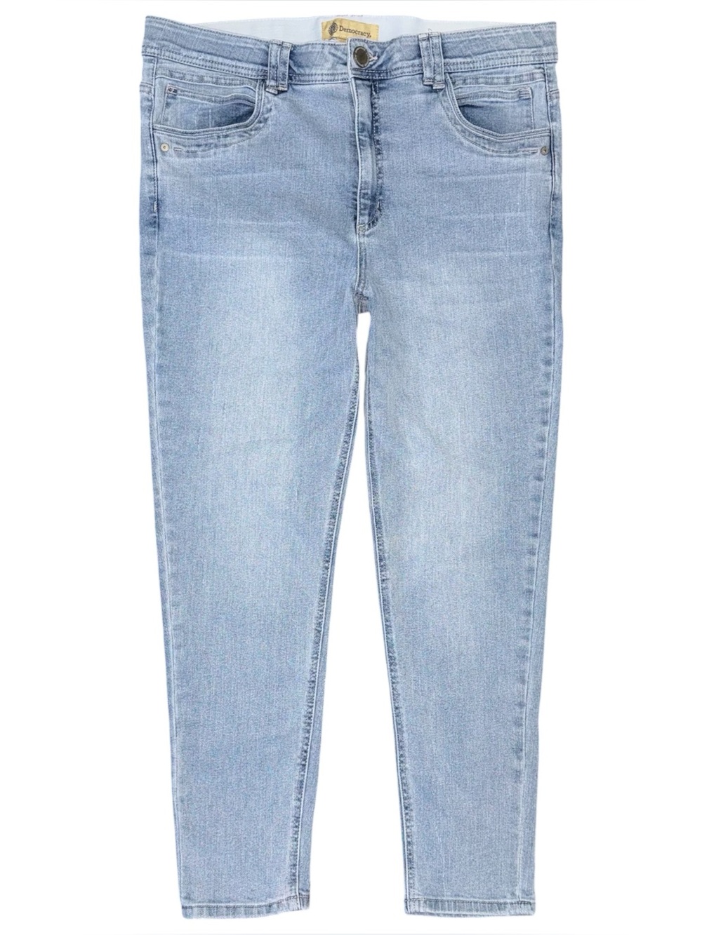 Democracy Ab Technology Skinny Jeans Light Blue Wash Denim Women’s 16 Slimming